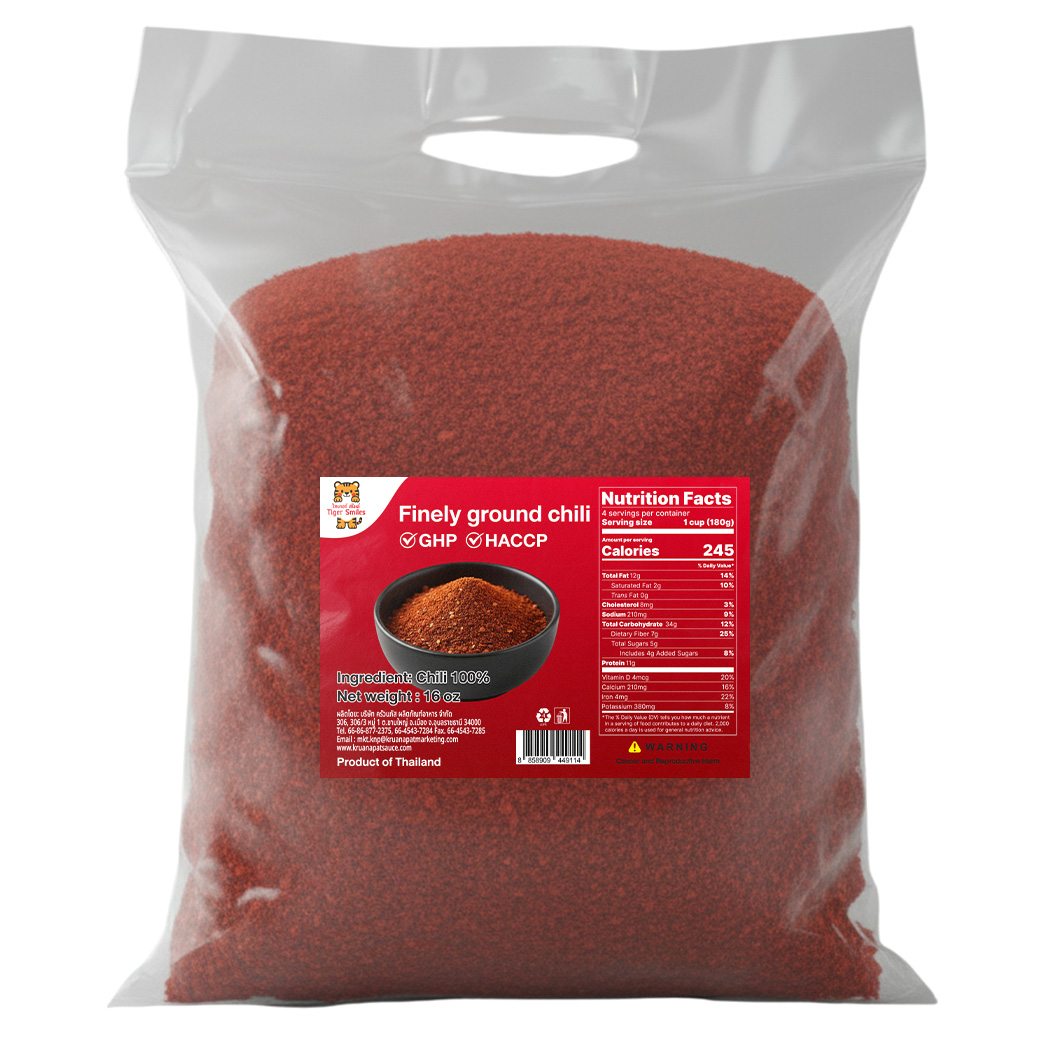 Tiger Smiles Grounded Chili Pepper 16 oz